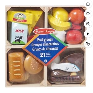 Melissa & Doug food groups 21 pieces Brand new
